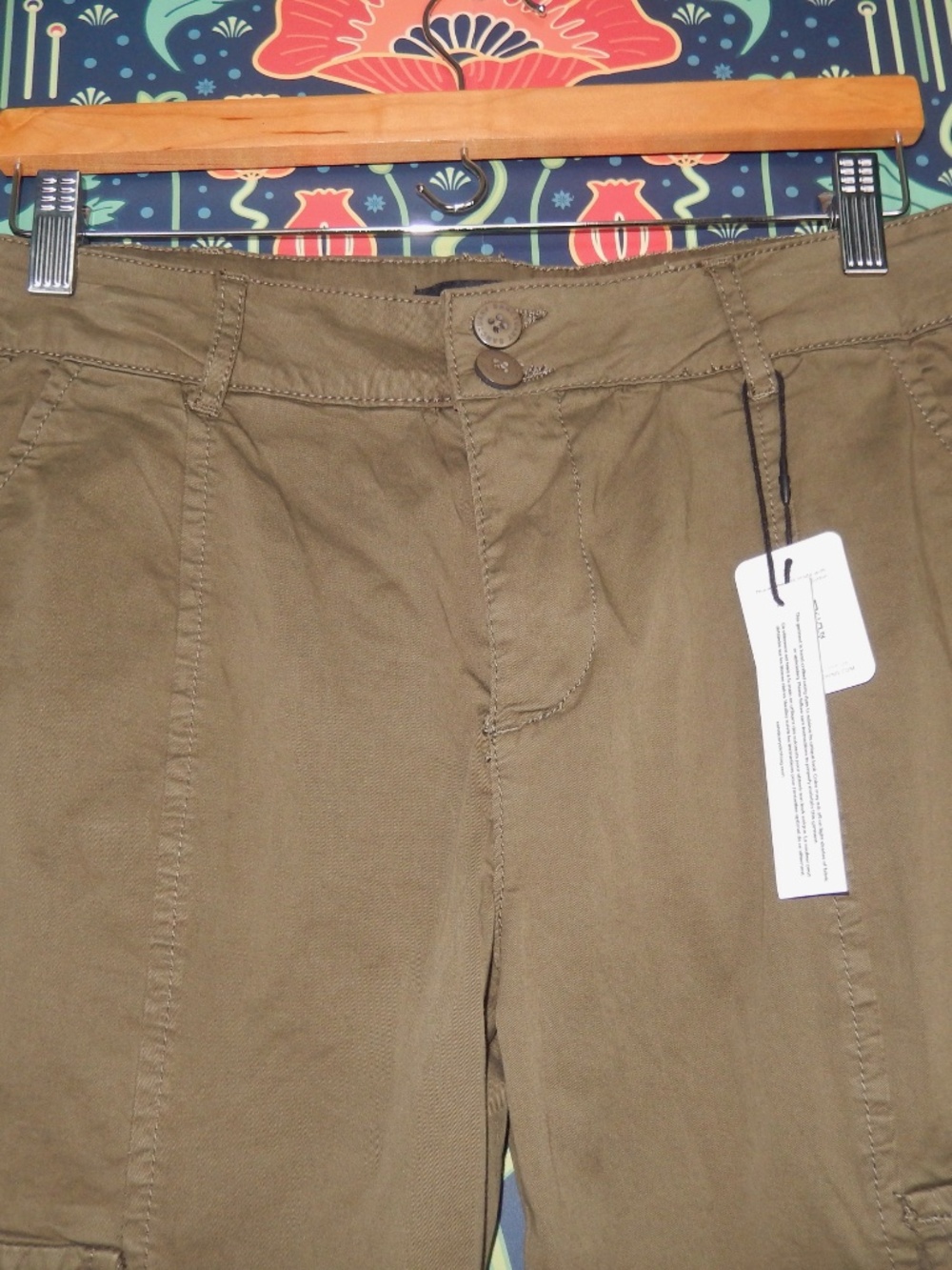 Sanctuary Rebel Crop Olive Green Jogger Cargo Pants New 28 - Picture 7 of 9